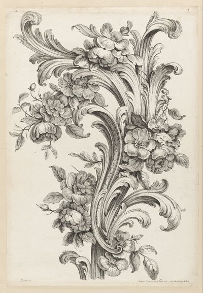 Floral and Acanthus Leaf Design by Alexis Peyrotte