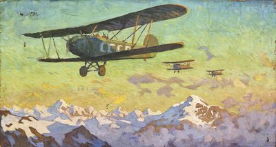 Overflight of the Caucasus Mountains by Alfons Konstantinovich Zhaba