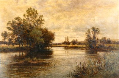 Penton Hook on the Thames by Alfred Augustus Glendening