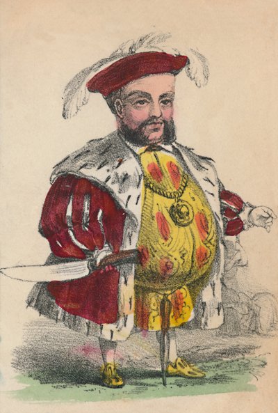 Henry VIII, 1856 by Alfred Crowquill