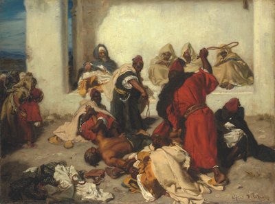 The captured thief by Alfred Dehodencq