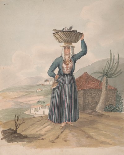 Woman of Victoria, Tenerife by Alfred Diston