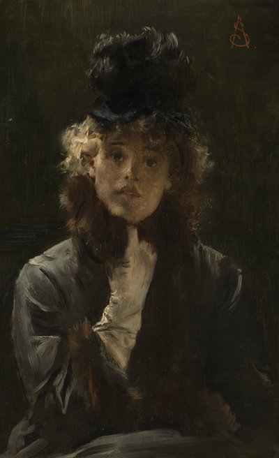 The Parisian Sphinx, c.1880 by Alfred Emile Stevens