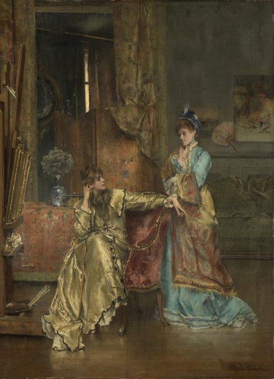 The Visit by Alfred Emile Stevens