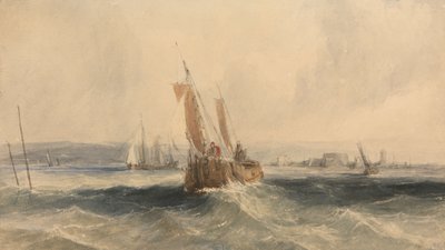 Shipping off the Isle of Wight by Alfred Gomersal Vickers