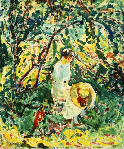 Woman in a Garden by Alfred Henry Maurer