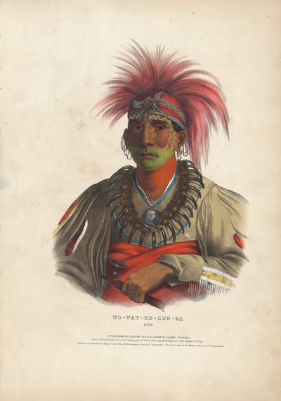 No-Way-Ke-Sug-Ga, Otoe by Alfred Hoffy, after Charles Bird King