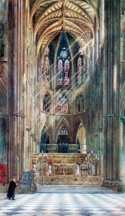 Westminster Abbey, London by Alfred Hugh Fisher
