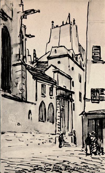 Rue des Barres, 1915 by Alfred Latour