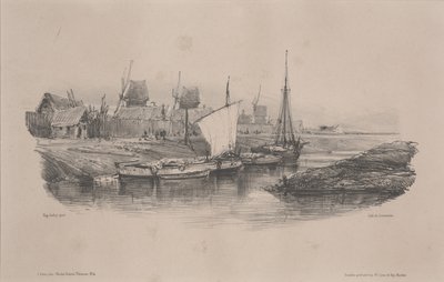 Canal Bank, Lower Brittany by Alfred Leon Lemercier