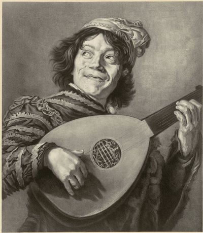 The Jester, after Frans Hals by Alfred Louis Bahuet