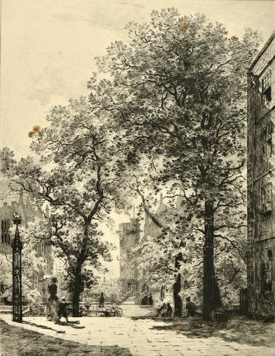 Fountain Court, Temple by Alfred Louis Brunet Debaines