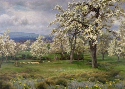 The Pear Orchard by Alfred Parsons