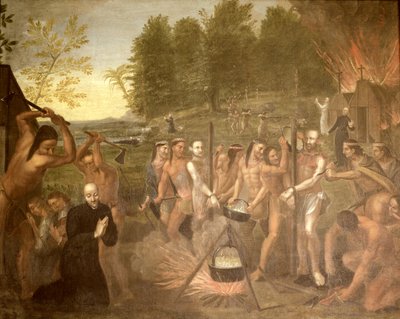 Martyrdom of Three Jesuit Priests, 1649 by Alfred Pommier