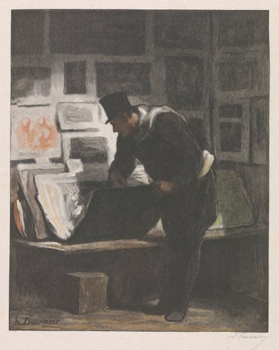 Print Collector by Alfred Prunaire (signed by artist)