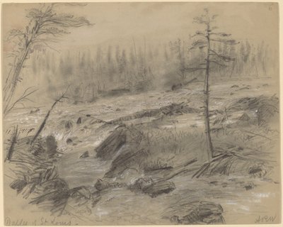 The Dalles of St. Louis by Alfred R. Waud
