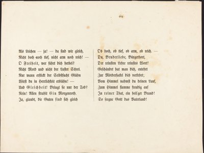 Another Dance of Death: Text Page by Alfred Rethel
