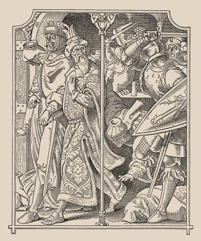 Die Nibelungen. Etzel and Kriemhild, 1840-1841 by Alfred Rethel