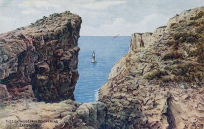 The Lighthouse, from Beachy Head, Eastbourne by Alfred Robert Quinton