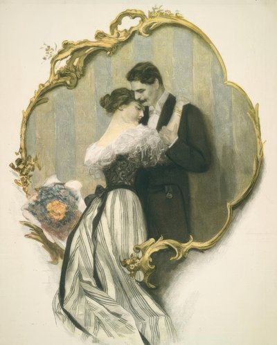 The Engagement Kiss by Alfred Schwarz