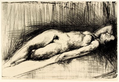 Reclining Female Model by Alfred Simonsen