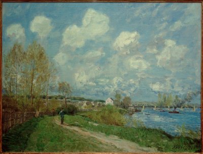 Summer in Bougival by Alfred Sisley