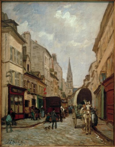The Main Street, Argenteuil by Alfred Sisley
