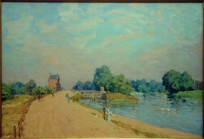 The Road to Hampton Court by Alfred Sisley