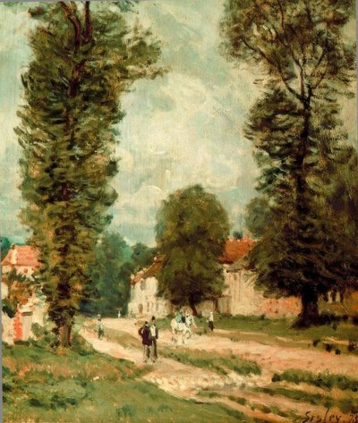 The Road to Versailles by Alfred Sisley
