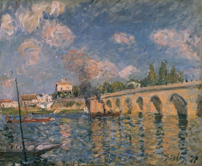 Le Pont de Sevres by Alfred Sisley