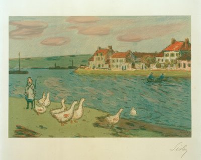 The Geese by Alfred Sisley