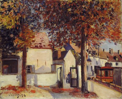 Moret-sur-Loing (Rue de Fosses) by Alfred Sisley