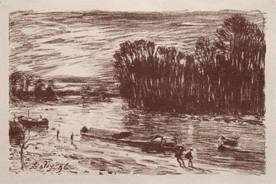 On the Banks of the Loing by Alfred Sisley