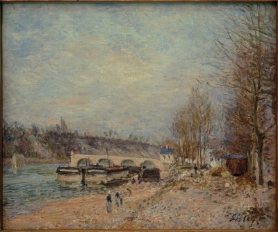 Saint-Mammès - Gray Weather by Alfred Sisley