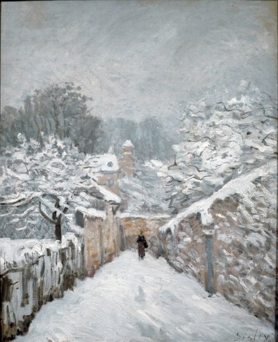 Snow at Louveciennes by Alfred Sisley