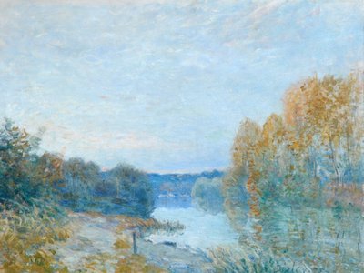 Autumn Evening on the River by Alfred Sisley