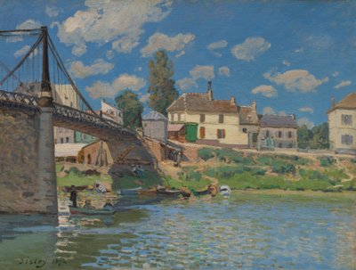 The Bridge at Villeneuve-la-Garenne by Alfred Sisley