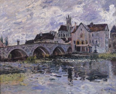 The Bridge of Moret-sur-Loing, 1887 by Alfred Sisley