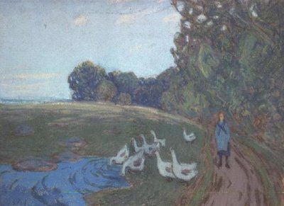 The Goose Girl, c.1895 by Alfred Sisley
