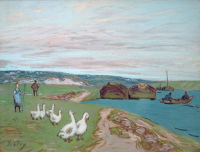 The Goose Girl by Alfred Sisley