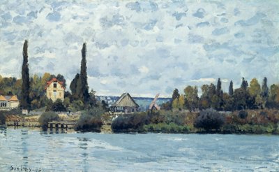 The Seine at Bougival by Alfred Sisley
