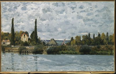 The Seine at Bougival by Alfred Sisley