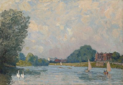 The Thames at Hampton Court by Alfred Sisley