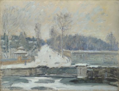 The Watering Place at Marly-le-Roi, c. 1875 by Alfred Sisley