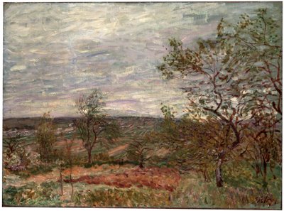 Windy Day at Veneux, 1882 by Alfred Sisley