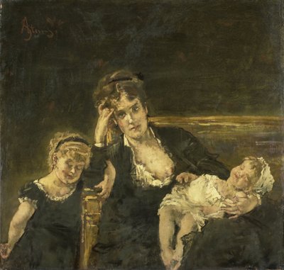 The Widow by Alfred Emile Stevens