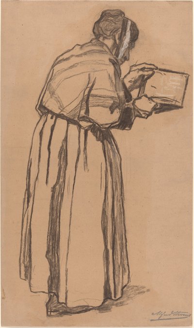 Woman Reading by Alfred Emile Stevens