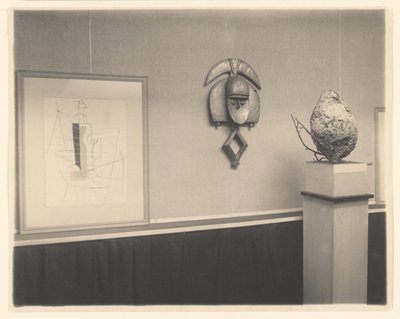 Detail of Picasso-Braque Exhibition at 291 by Alfred Stieglitz