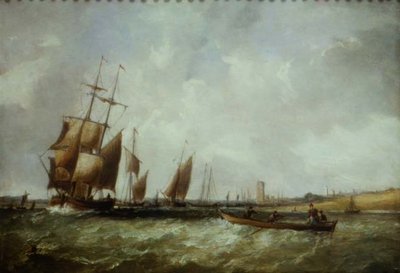 Shipping in the Bristol Channel by Alfred Vickers