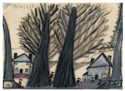 Two trees by Alfred Wallis